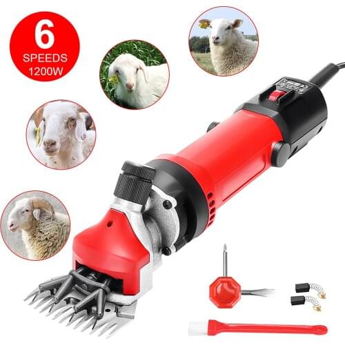1200w Electric Sheep Shears 13 Teeth Straight Knife Mountain Wool Shaving Adjustment Push Shear Trimming Tool Pet Hair Clipper