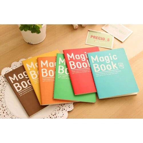 Candy color Magic book Planner notebook journal Diary pocket Notepad Memo pads material escolar papelaria
