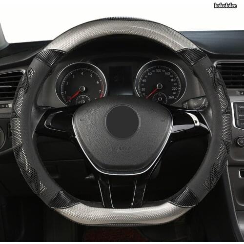 KOKOLOLEE Microfiber Leather Car Steering Wheel Cover Dodges Viper Caliber Journey Ram 1500 Challenger Charger Nitro Durango