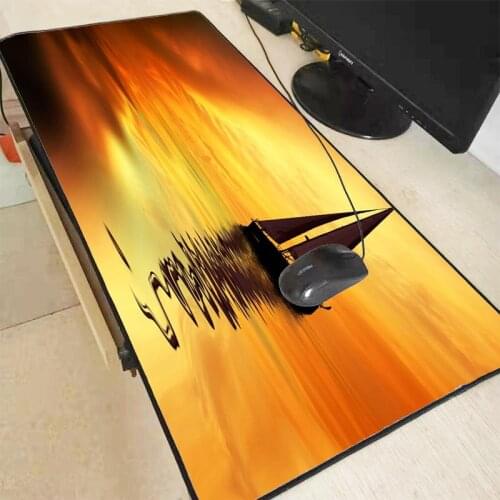MRGBEST Large Size Gaming Mouse Pad Anti-slip Natural Rubber PC Computer Gamer Mousepad Desk Mat Locking Edge for Sailing Ship