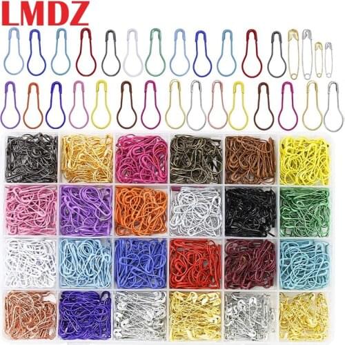 LMDZ 1200 Pcs Metal Pins Bulb Gourd Pins Pear Shaped Pins Metal Clips Knitting Stitch Markers Tag Pins Clips DIY Sewing Kit