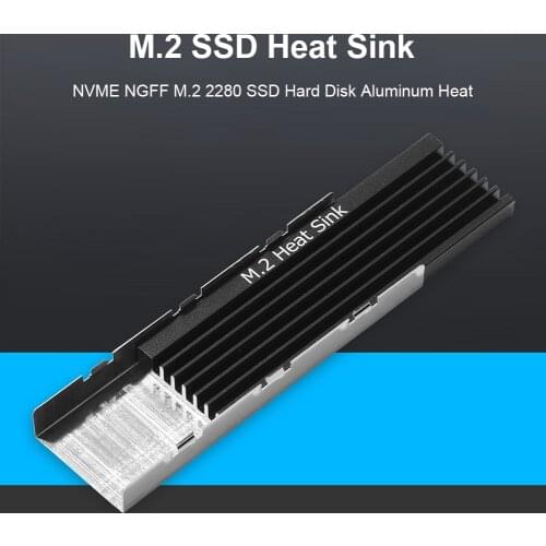 M.2 SSD NVMe Heatsink Cooler M2 2280 SSD Solid State Hard Disk Radiator M.2 NVME NGFF Aluminum Heat Sink Cooling Thermal Pad