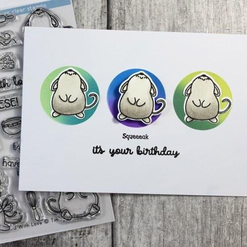 "Have a Mice Day" "Say Cheese" Metal Cutting Dies&Coordinating Stamp For Scrapbooking Craft Die Cut Card Making Embossing Stenci