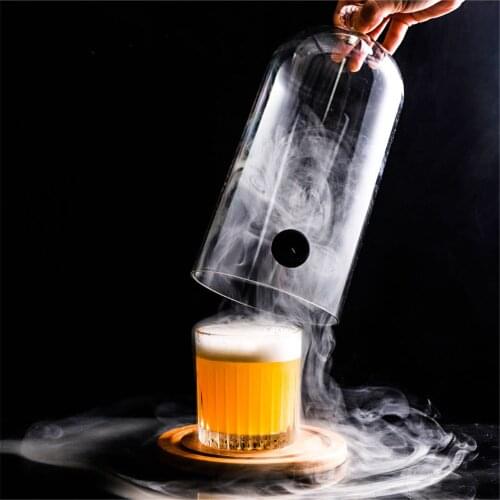 Molecular Cuisine Smoke Hood Food Grade Lid Dome Cover For Smoker Gun Accessory Smoke Infuser Cake Steak Cover Cup Food Dish