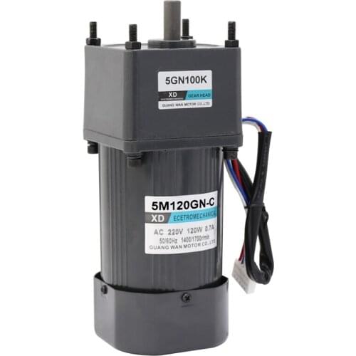 120W AC speed control motor micro gear reducer motor single phase 220V large torque positive and negative motor