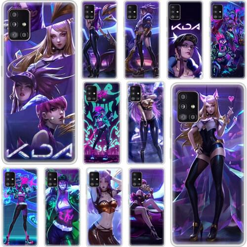 League Legends LOL Kda Soft Phone Case For Samsung Galaxy A51 A71 A21s A31 M30s A41 A32 5G A11 A12 A91 Matte Funda M51 M31 Coque