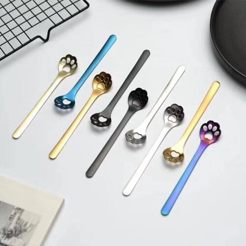 10pcs Kitchen Utensils Sets Cutlery Set Stainless Steel Coffee Soup Spoon Tea Spoons Teaspoons Tableware Sets Wholesale