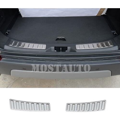 For Land Rover Discovery Sport Rear Bumper Cargo Door Sill Scuff Plate 2015-2018 2pcs Car Accessories Interior