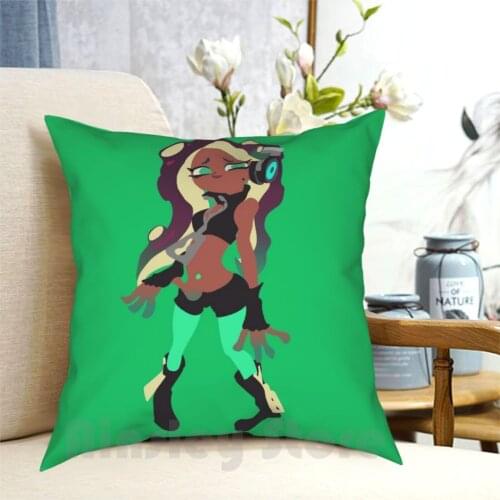 Marina Blocky Pillow Case Printed Home Soft Throw Pillow Splatoon Splatoon 2 Minimal Minimalist Minimalist Nintendo