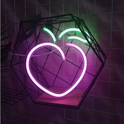 5V Neon Light USB Acrylic Peach Lamp Wall Mount Logo Home Garage Pub Table Desk Party Light Portable Truck Event Background Lamp