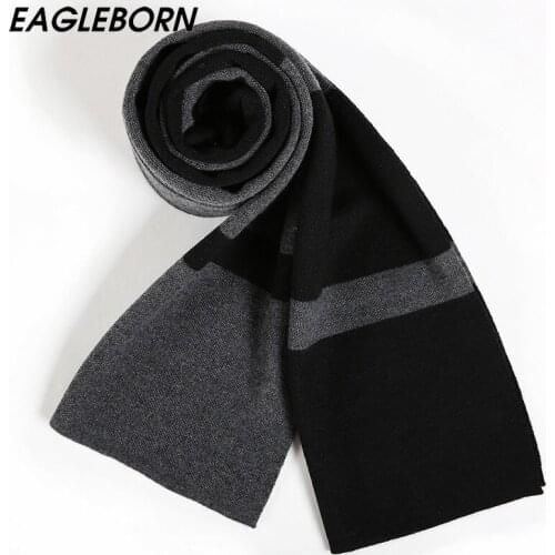 New Fashion Design Men Casual Scarves Winter Men Wool Cashmere Scarf Luxury Brand High Quality Warm Neckercheif Scarves Men