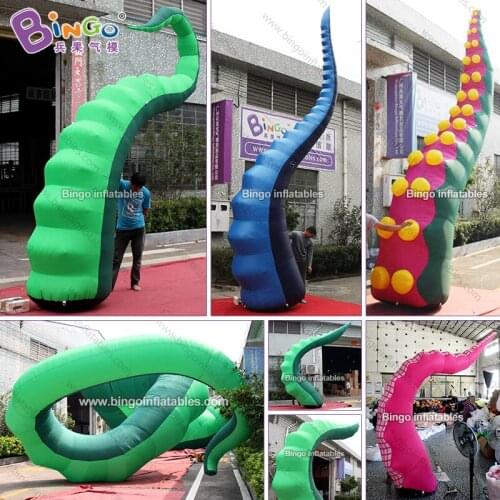 Personalized 3-5 meters tall large inflatable octopus tentacle / inflatable cirrus / giant inflatable antenna toys