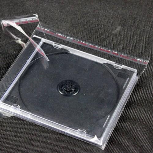 300pcs CD Record Plastic Bags Disc Case Holder Storage Plastic Wrap Clear Self Adhesive Cellophane Packaging Bag
