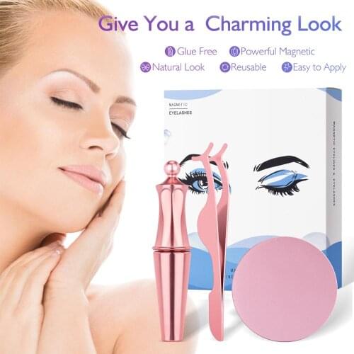 Eyeliner Magnetic Liquid False Eyelashes Waterproof Natural Easy To Wear Makeup Tool Magnet Lashes Extension Glue