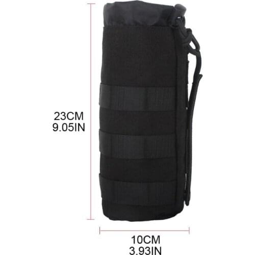 Portable Outdoor Nylon Molle Water Bottle Bag Hiking Kettle Pouch Holder Case A0KA