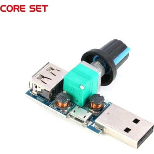 5Pcs DC 4V-12V 5W XY-FS USB Fan Stepless Governor USB Fan Speed Controller Fan Governor Volume Regulator Drop Shipping