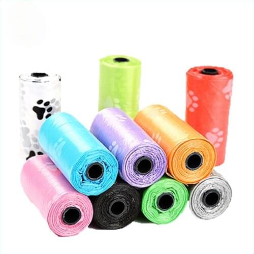 Pet Dog Poop Bags Dispenser Collector Scoop Holder Puppy Cat Pooper Scooper Bag Small Rolls Outdoor Clean Pets Supplies