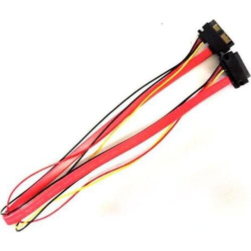 SATA ATA 6+7 13pin Slim 6pin + 7pin Male to Female Extension DATA Power Combo Adapter Converter Cable for HDD CD-ROM PC Computer