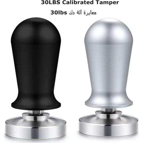 304 Stainless Steel Professional 51/53/57/58m Calibrated Coffee Tamper Flat Basev Barista Espresso Coffee Tamper Machine Tools