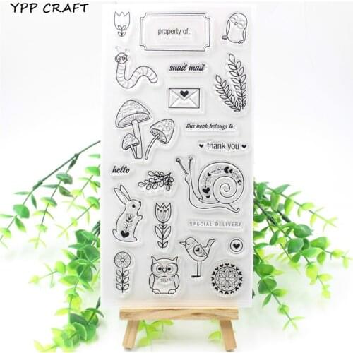 YPP CRAFT Thank You Transparent Clear Silicone Stamps for DIY Scrapbooking/Card Making/Kids Fun Decoration Supplies 752