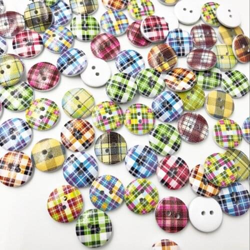 10/50/100Pcs 2 Holes Wooden Buttons Sewing Buttons Craft Scrapbooking Clothing Accessories Apparel Sewing Fabric WB618
