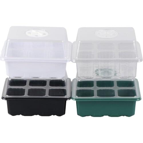 6 Cells Hole Plant Seeds Grow Box Gardening Hydroponics Systems Tray Insert Propagation Seeding Nursery Pot Garden Indoor