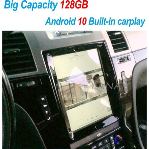 128G Android 10 Tesla Vertical Screen Navigation Car Multimedia Radio Player For Cadillac Escalade 2006-2013 built in carplay
