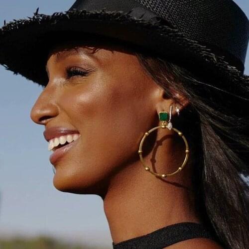 Be 8 Fashion Round Big Geometric Dangle Drop Earrings for Women Natural Shell Stone Statement Earrings Party Accessories E904