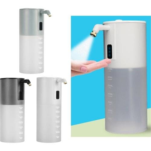 350ml Touchless Hand Free Auto Smart Disinfection Dispenser Intelligent Auto Alcohol Sprayer for Kitchen, Home, School, Hotel