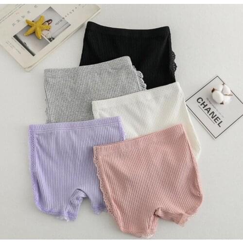 Girls' Safety Pants 2021 summer New Childrens Cotton Anti-walking Light Three-Point Pants thin Bottom Shorts