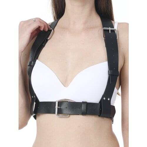 Bras Harajuku Accessories Gothic Leather Harness Garters Sexy Bdsm Goth Belt Erotics Suspenders Body Womens Intimates Underwear