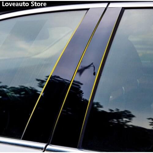 For Hyundai Tucson NX4 2021 2022 Car Window Central Column B C Pillar Cover Trim Mouldings Sticker Exterior Frame Cover