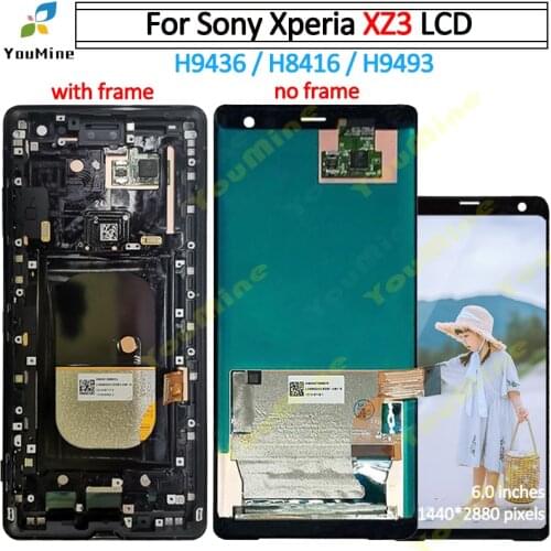 For Sony Xperia XZ3 LCD Touch Screen Digitizer Panel Assembly Replacement For Sony XZ3 LCD Screen No Dead Pixel with tools