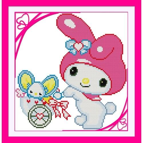 Everlasting Love Smile Chinese Cross Stitch Kits Ecological Cotton Stamped Printed 14 11CT DIY Gift Wedding Decoration For Home