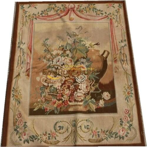 French Tapestry Brown Fashionable Circular Household Decoration Mat Europe Type Flowers Tablecloth
