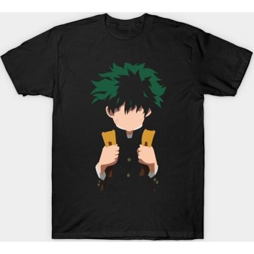 Men Cotton Tees Tops Hip Hop Harajuku Streetwear Men t-shirt Izuku Midoria Tshirt Women T Shirt