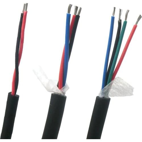 Flexible Cable 0.14,0.2,0.3mm² Control Wire 26,24,22 AWG Tinned copper 2,3,4,5,6,8,10,12,16,20 core Softer than 2464 cable