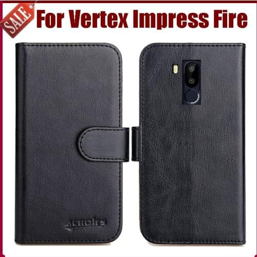 Hot Sale! Vertex Impress Fire Case New Arrival 6 Colors High Quality Flip Leather Protective Cover Case Phone Bag