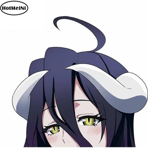 HotMeiNi 13cm x 12.3cm for Albedo - Overlord Car Decals Fashion Occlusion Scratch Personality Stickers Suitable for GTR EVO SX