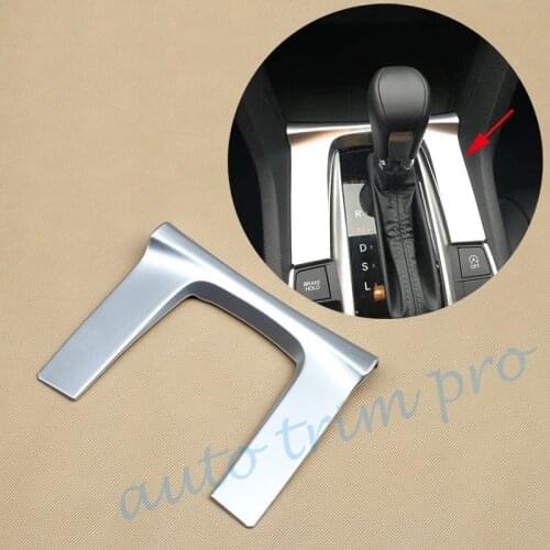 ABS Chrome Inner Parts Fit For Honda Civic 10th 2016 2017 2018 2019 Knob Gear Box Shift Cover Trim Accessories