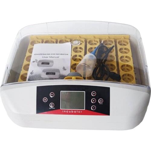 110V/220V 48 Egg Incubator Hatcher Digital Auto-Turning LED Egg Lighter for Fertilized Chicken Duck Quail Bird Eggs Hatching