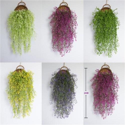 Artificial Fake Silk Flower Vine Garden Decoration Hanging Garland Plant Artificial Plants Home Garden Wedding Decor