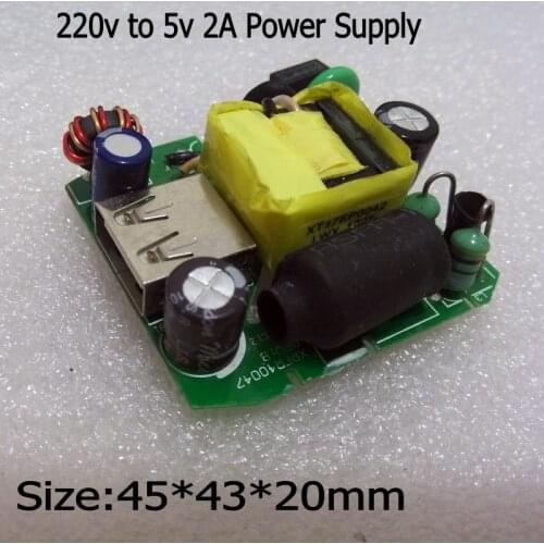 1Pcs 220 V to 5V 2A AC - DC Isolated power supply module transformer 220 to 5v Switching Power Supply X8993