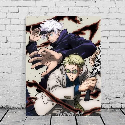 Kento Nanami Satoru Gojo Jujutsu Kaisen Anime Canvas Painting Wall Art Poster Print Picture Living Room Decoration Home Decor