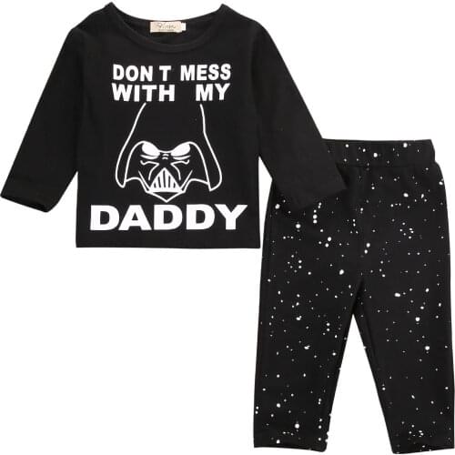 0-24M Neworn Infant Baby Boy Girl Clothes Set Autumn Long Sleeve T-shirt Tee + Long Pants Outfits Set