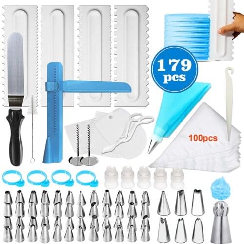 179-piece set ake set Hot-selling turntable set printed sugar cake Decorative Products set baking Complete set Free shipping