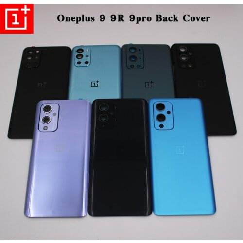 New Original Battery Back Cover High Quality Rear Door Phone Housing Replacement For One Plus 1+ 9 9R 9pro LE21 With Camera Lens