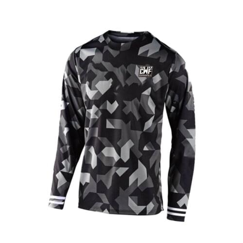 2021 NEW Black Jersey FXR Motocross Cycling Off Road Dirt Bike Riding ATV MTB DH Mens Racing Long Sleeve Shirt