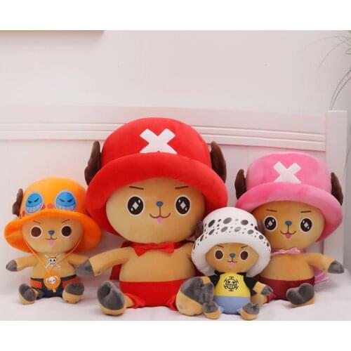 New Hot Japan Comic Cartoon Tony Tony Chopper Plush Toy Kawaii Lovely Soft Stuffed Doll Kids Gift 35cm