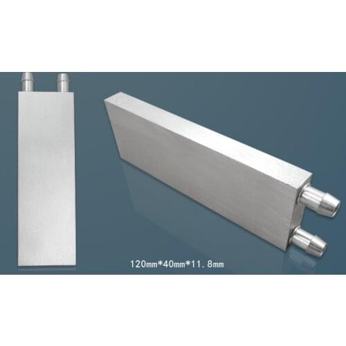 Water cooling plate double plane M type flow channel Aluminum PC Laptop CPU Radiator Water head 40*120*12mm Water Cooling Block